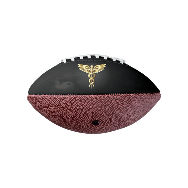 Ballon De Foot Symbole caducee polygonal or (Tourné à 270°)