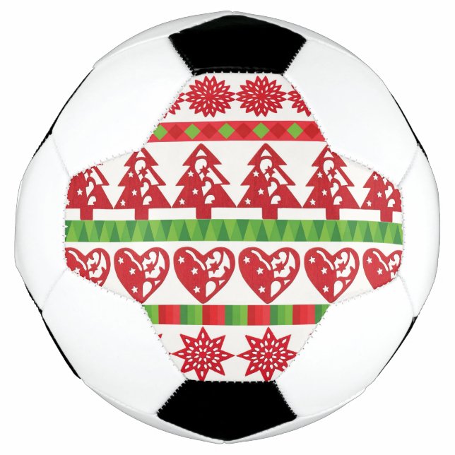 Ballon De Foot Symboles de Noël (Devant)