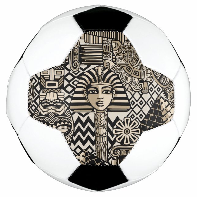 Ballon De Foot Symboles historiques anciens Style de tatouage (Devant)