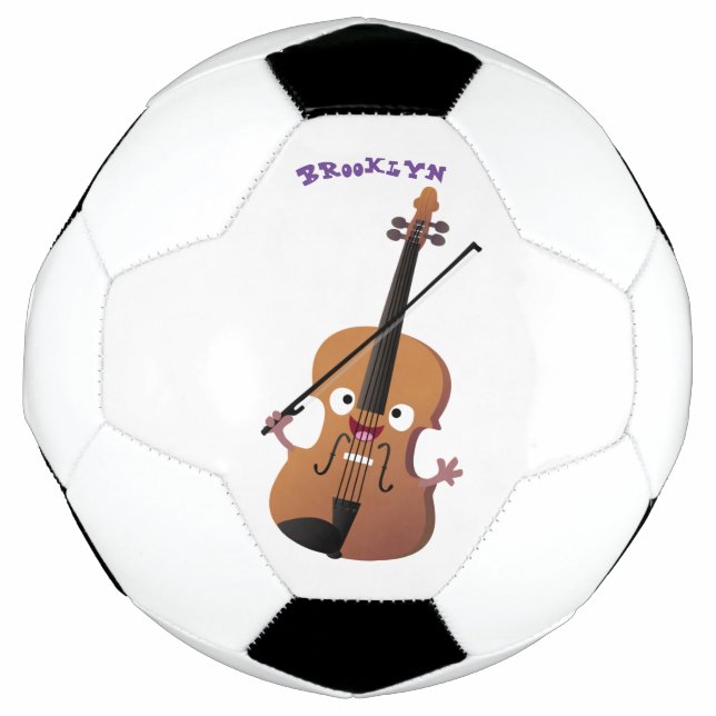 Ballon De Foot Sympa drôle violon personnage de dessin animé (Devant)
