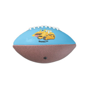 Ballon De Foot Sympa joli caractère de dessin animé au bulldozer