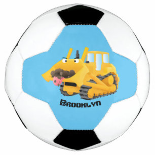Ballon De Foot Sympa joli caractère de dessin animé au bulldozer
