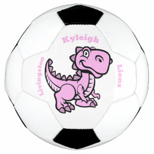 Ballon De Foot T Rex Soccer Ball - Rose