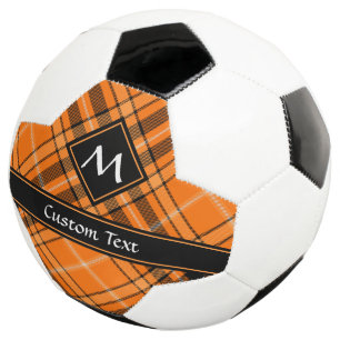 Ballon De Foot Tartan orange d'Halloween