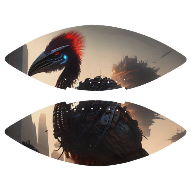 Ballon De Foot "Techno-Feathers : Le robot futuriste Emu" (Panneaux)