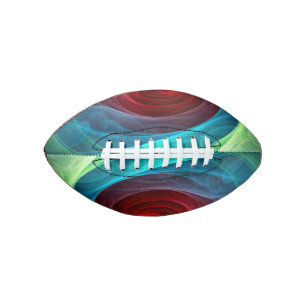 Ballon De Foot Tempête rouge Floral Art moderne Abstrait Motif co