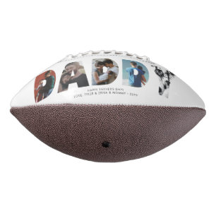 Ballon De Foot Tendance DADDY Photo Collage Chic Happy Fête des p