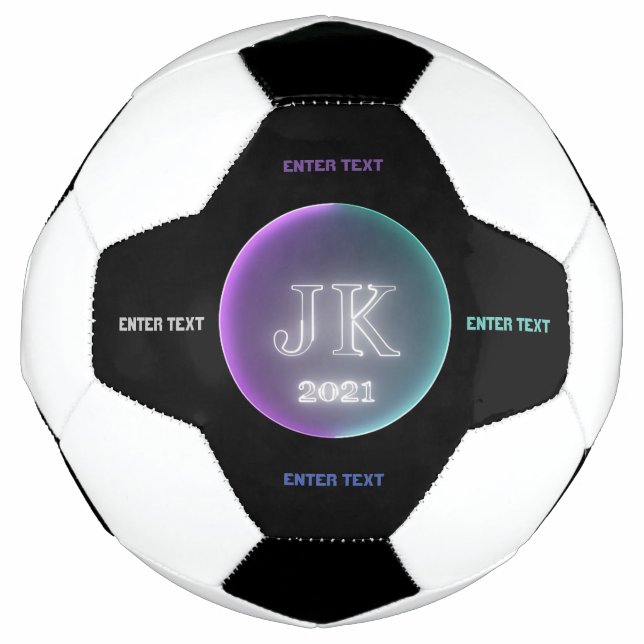Ballon De Foot Texte Personnalisé JK 2021 Balle de Football (Devant)