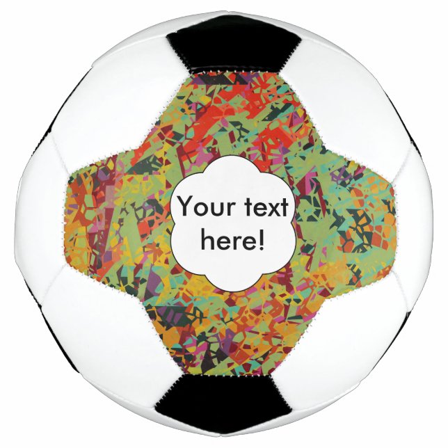 Ballon De Foot Texture colorée de trous (Devant)