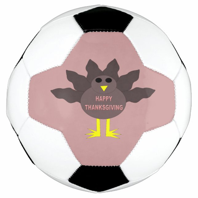 Ballon De Foot Thanksgiving Pluced Turkey Soccer Ball (Devant)