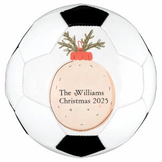 Ballon De Foot The Family Name Christmas 2025 Elegant Script 
