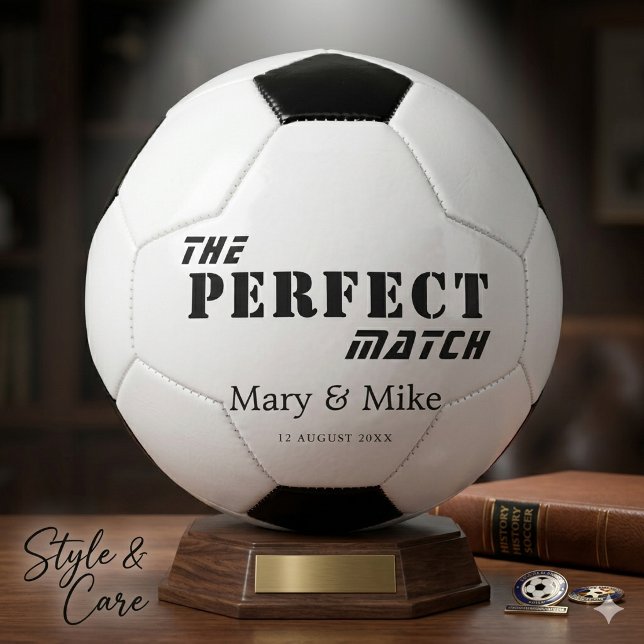Ballon De Foot The Perfect Match Soccer Ball For Couples Gift (The Perfect Match Soccer Ball For Couples Gift)