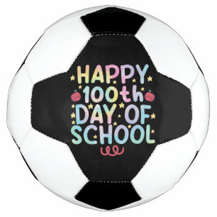 Ballon De Foot Tie Dye Happy 100e jour d'école Enseignant Élève 