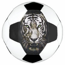 Tigre blanc en verre tendu
