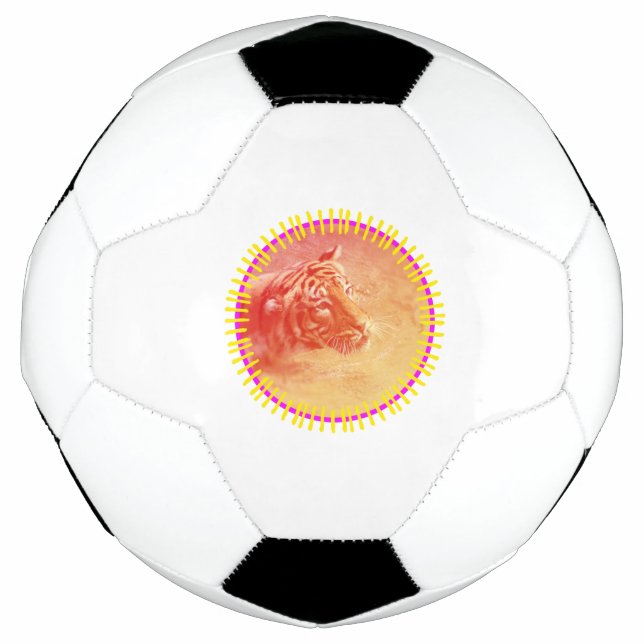 Ballon De Foot Tigre coloré (Devant)