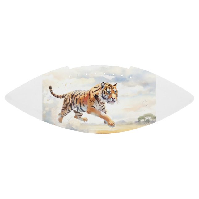 Ballon De Foot Tigre en action (Panneau)