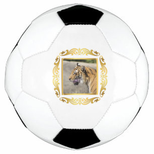 Ballon De Foot Tigre encadré