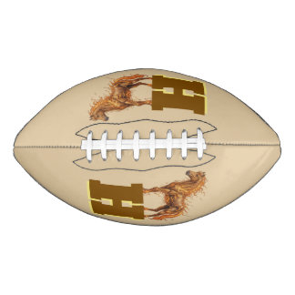 Ballon De Foot Timbre Sauvage – Art de Chevaux Majestueux en Cour