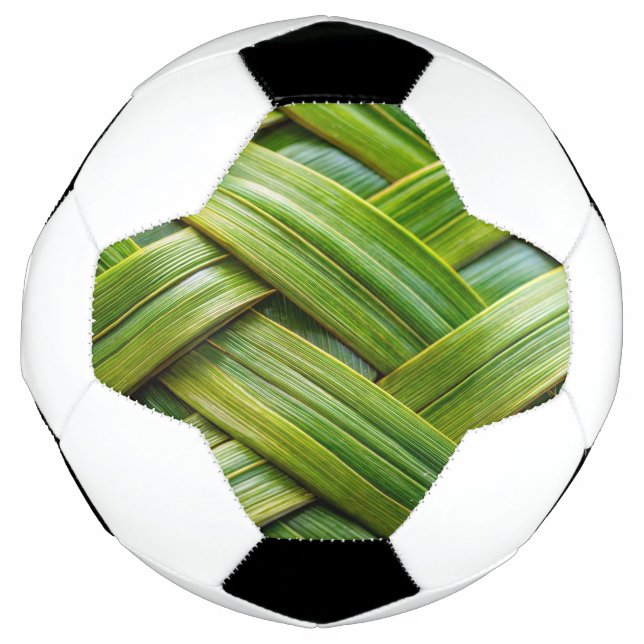 Ballon De Foot Tissu de bambou vert frais (Devant)