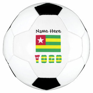 Ballon De Foot Togo Drapeau Togolais Nom Personnalisé 