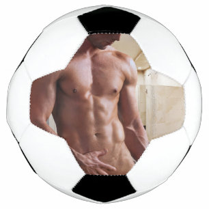 Ballon De Foot Torse d'homme musclé torse nu sixpack de SlipperyJ