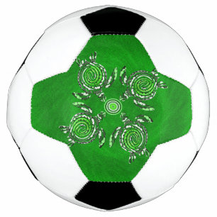 Ballon De Foot Tortues vertes Dot Art, balle de football