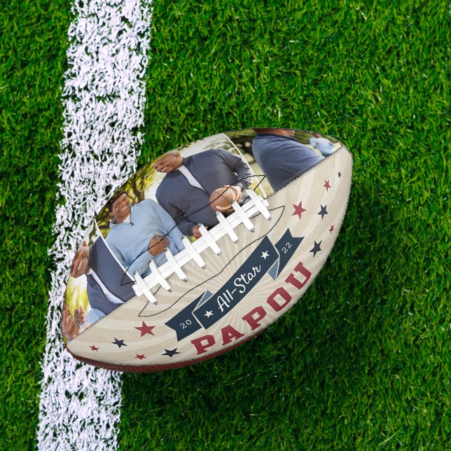 Ballon De Foot Toutes les étoiles Papou | Photo de grand-père per (Créateur téléchargé)
