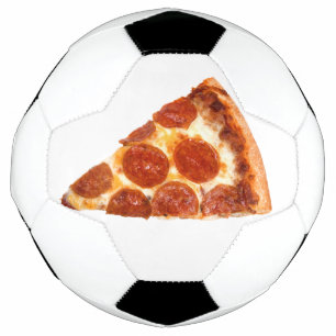 Ballon De Foot tranche de pizza pepperoni classique de SlipperyJo