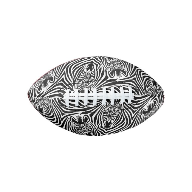 Ballon De Foot Trendy Zebra Print Black And White Pattern (Devant)