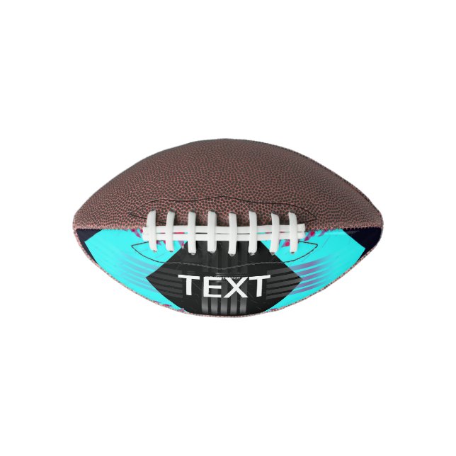 Ballon De Foot Trippy Florescent Turquoise Zebra Abstract (Devant)
