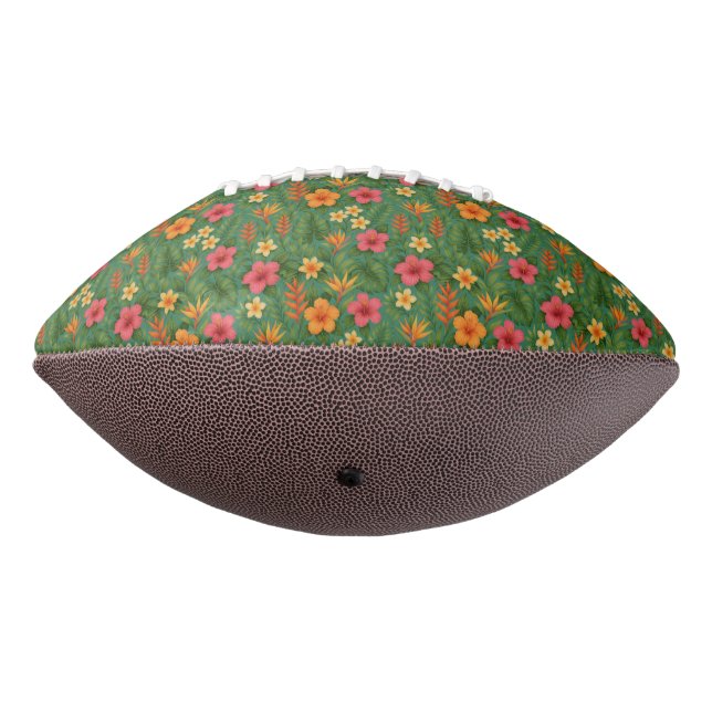 Ballon De Foot Tropical/Hawaii patterned floral (Tourné à 270°)