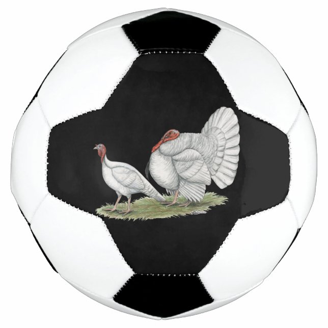 Ballon De Foot Turkeys White Holland (Devant)