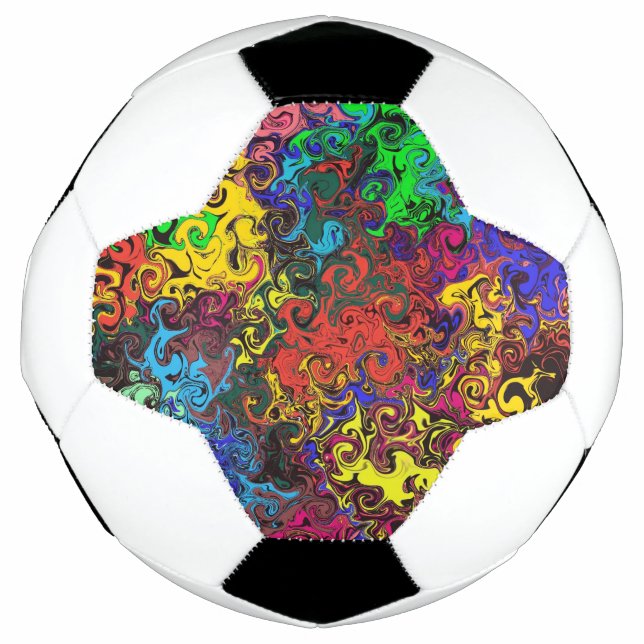 Ballon De Foot Twirlers colorés Abstraits / (Devant)
