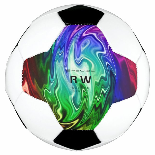 Ballon De Foot Twisting Liquid Multicolors Personnalisé (Devant)