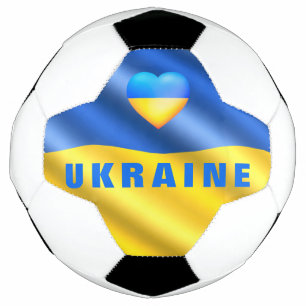 Ballon De Foot Ukraine - Paix - drapeau ukrainien - Soutien à la 