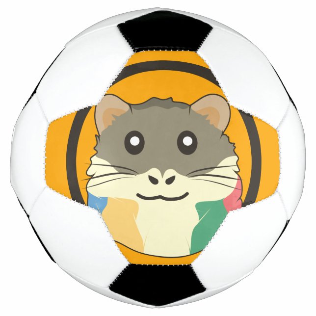Ballon De Foot Un hamster ludique et drôle (Devant)