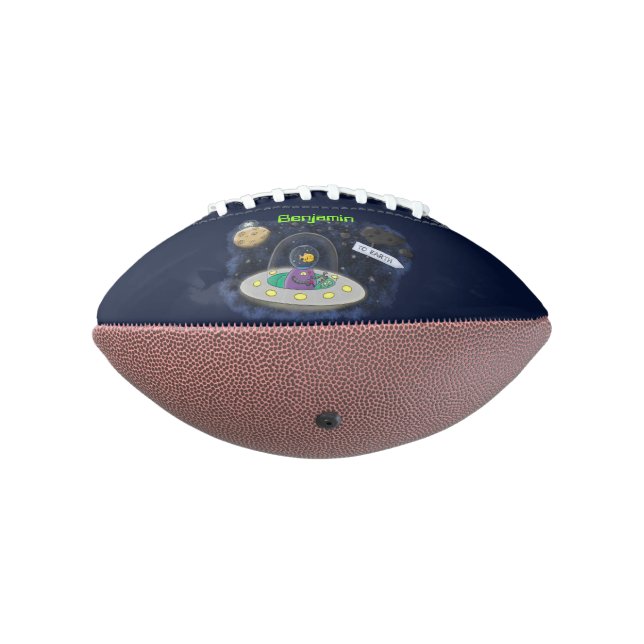 Ballon De Foot Un joli poisson heureux dans l'espace dessin animé (Tourné à 270°)