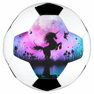 Ballon De Foot Unicorne avec petite fée