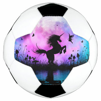 Ballon De Foot Unicorne avec petite fée