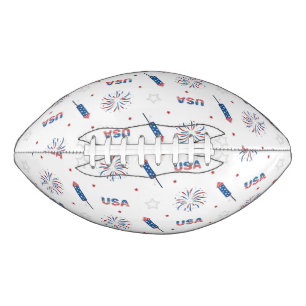 Ballon De Foot USA Firecrackers et Fireworks