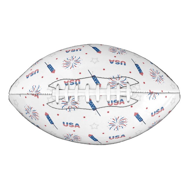 Ballon De Foot USA Firecrackers et Fireworks (Devant)