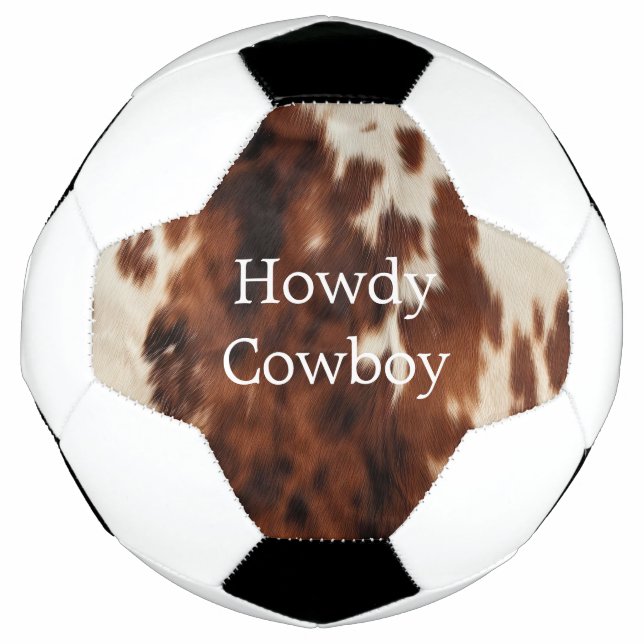 Ballon De Foot Vachette à crème Brown (Devant)