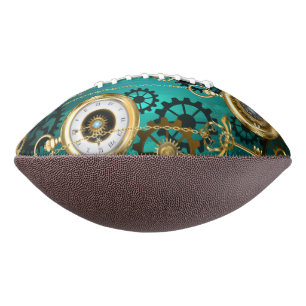 Ballon De Foot Veille bijoux Steampunk sur un Arrière - plan vert