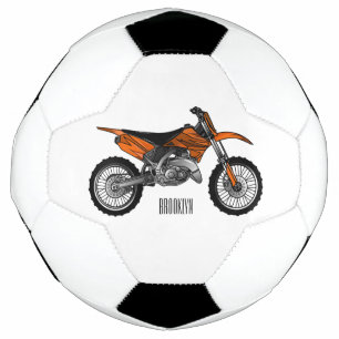 Ballon De Foot Vélo droit hors route moto / motocross dessin anim
