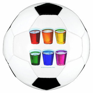 Ballon De Foot Verres à shot de SlipperyJoe's six tasses disposée