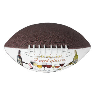 Ballon De Foot Verres à vin SlipperyJoe's jeu de mots coquin roug