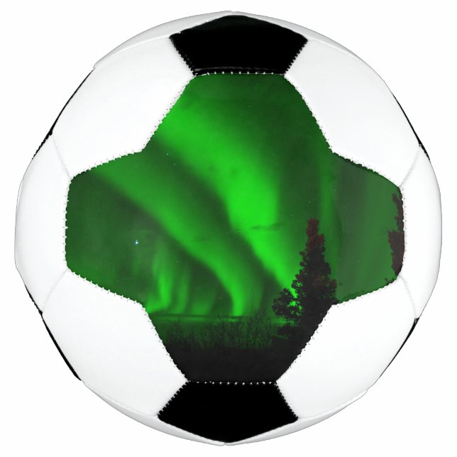 Ballon De Foot vert aurora-boréal (Devant)