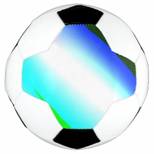 Ballon De Foot Vert bleu arc-en-ciel texture abstraite motif art
