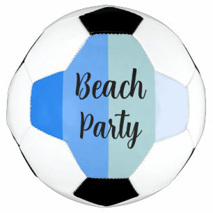 Ballon De Foot Vibes De Plage, Bleues