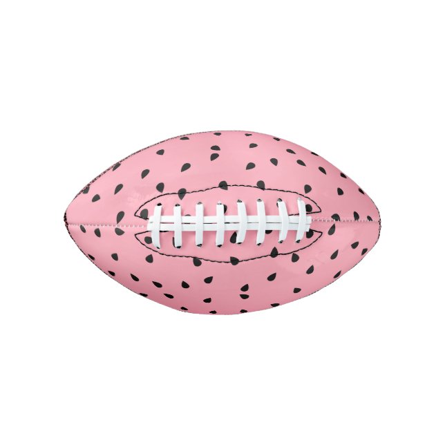 Ballon De Foot Vibes d'été sur les graines noires de pastèque ros (Devant)